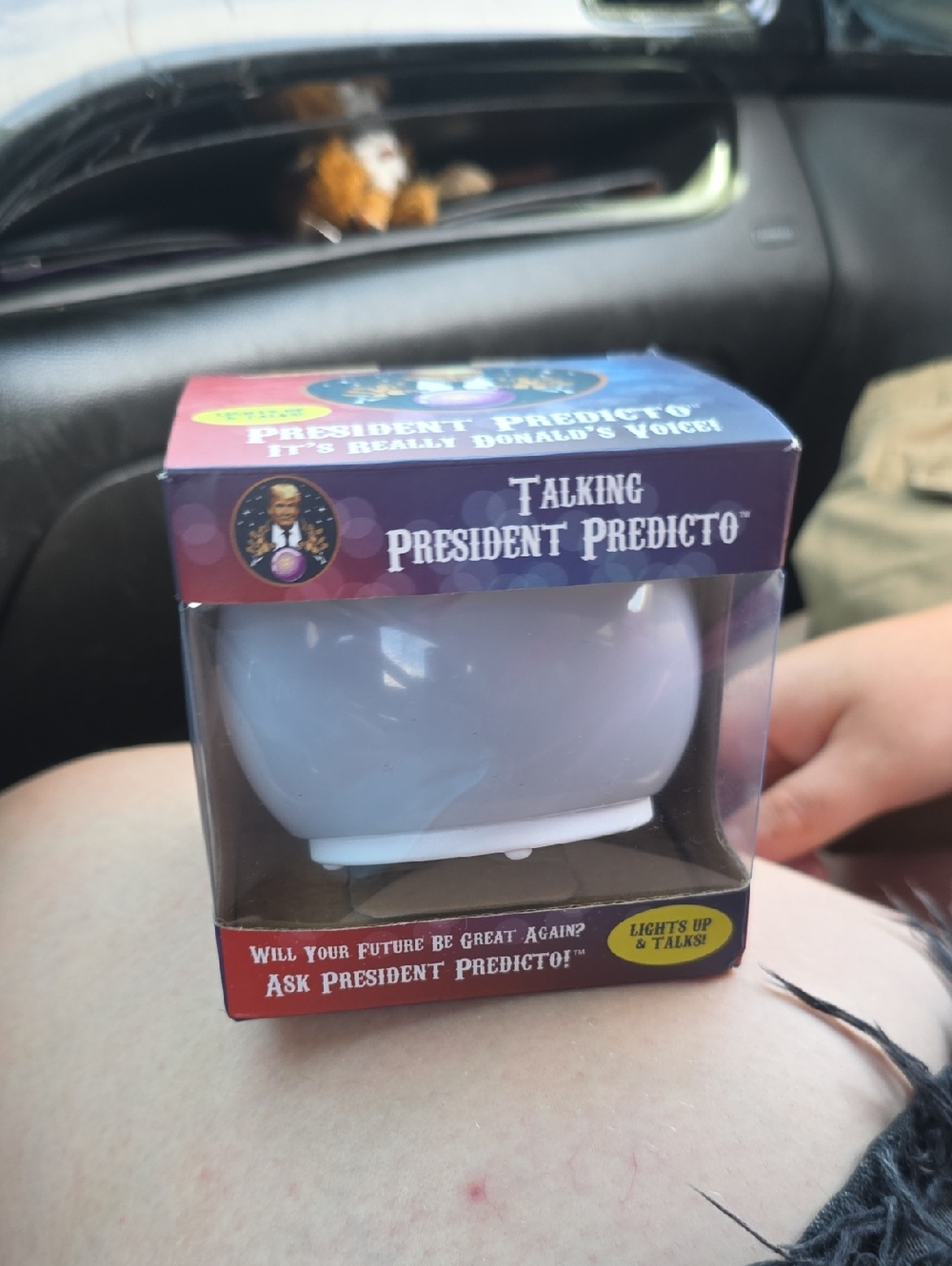 Talking President Predicto Talking Fortune Globe - White